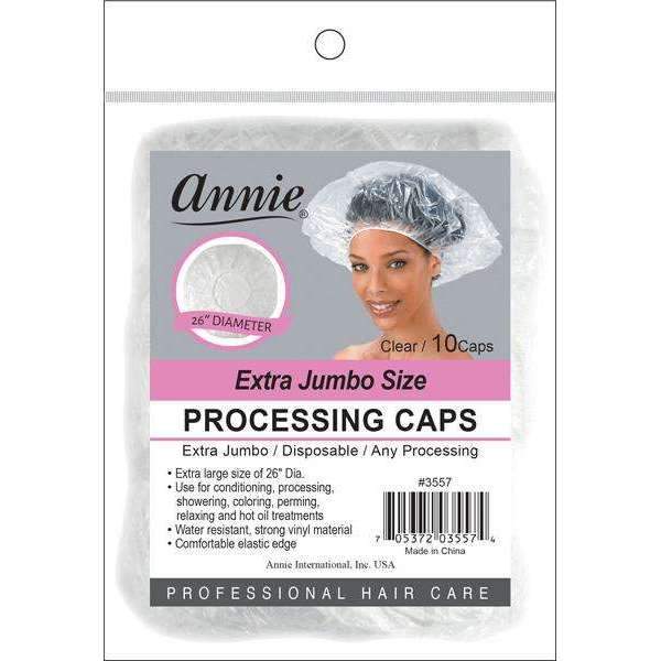 Annie Processing Cap [10Pc/Clear] Extra Jumbo (3557)
