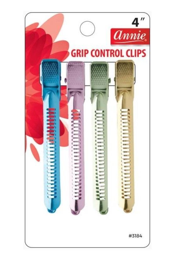 Grip Control Clips 4Ct Asst Color Annie 3184