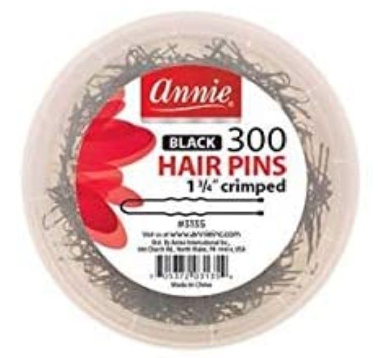 Annie Hair Pins 1 3/4" Black 300 Count 3135