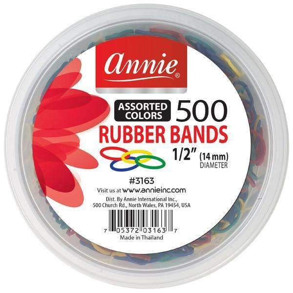 Annie Rubber Bands 500Ct (Jar) Asst (03163)