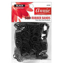 Annie Rubber Bands 500Ct Black