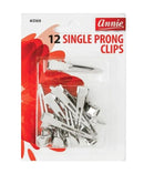 Annie 3169 Prong Single Clips 12Ct (03169)