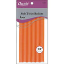 Annie Rollers Soft Twist 7" Orange 5/8" <6Pc/Pack> (01203)