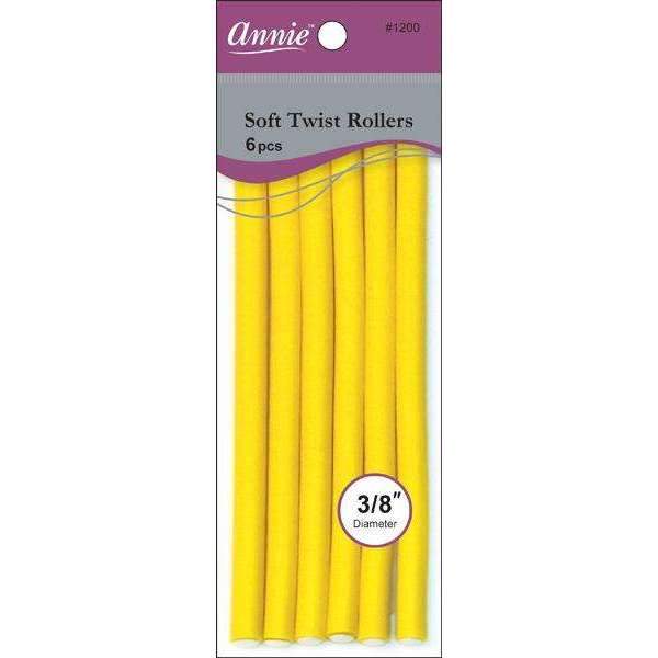 Annie Rollers Soft Twist 7" Yellow 3/8"