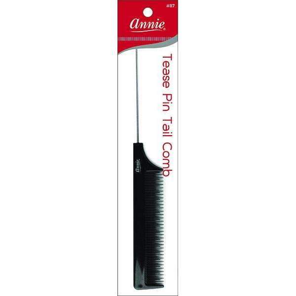 Annie Tease Pin tail comb Black 87