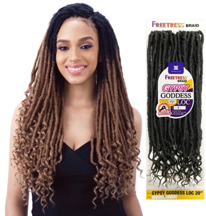 FreeTress Synthetic Hair Crochet Braids Gypsy Goddess Loc 20"