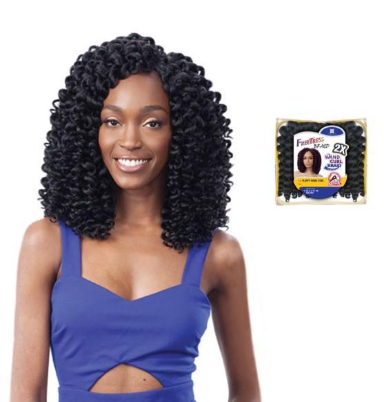 FreeTress Synthetic Hair Crochet Braids Ringlet Wand Curl (S)