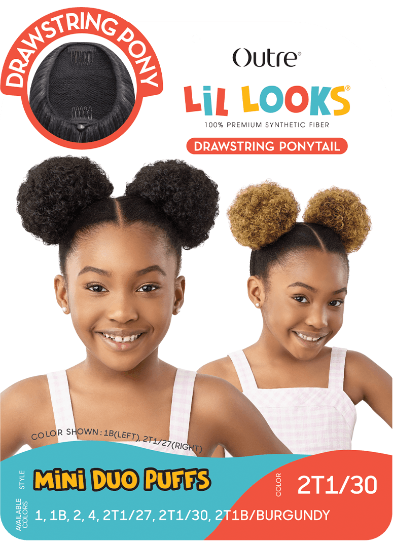 Outre Lil Looks - Drawstring Ponytail - Mini Duo Puffs