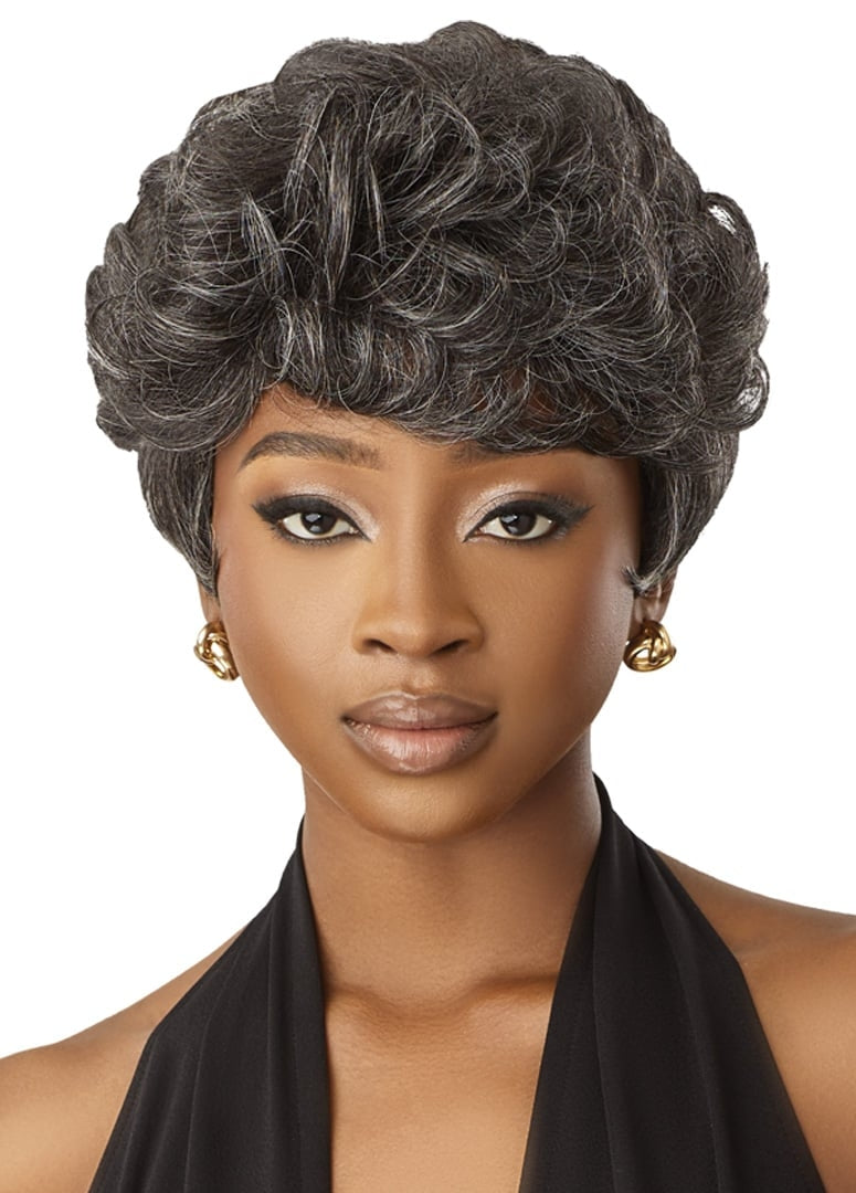 Outre Fab & Fly Full Cap Wig Gray Glamour - Hh - Joan