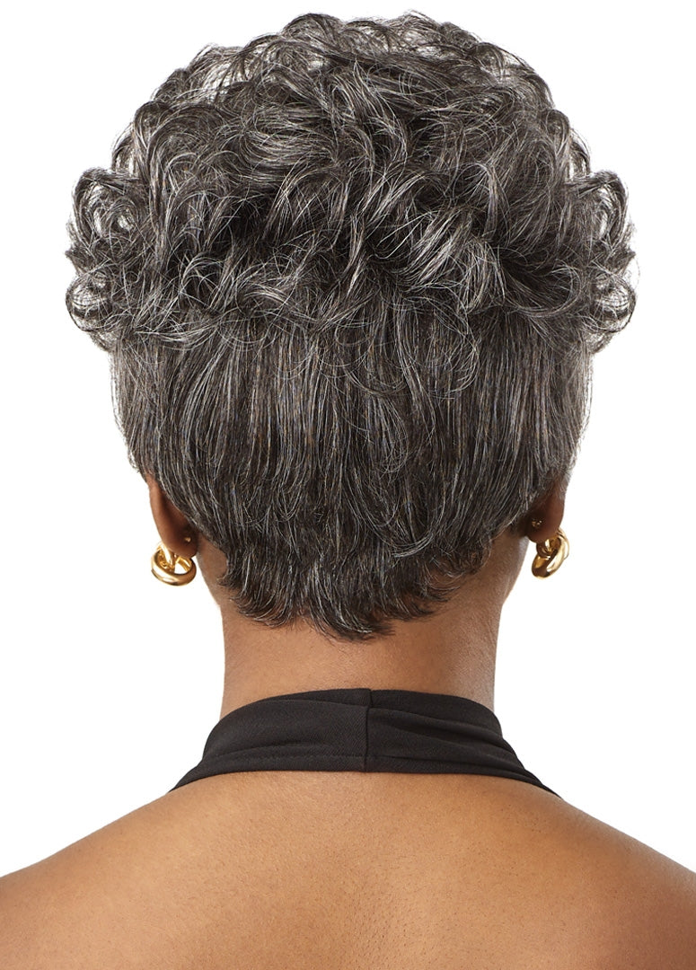 Outre Fab & Fly Full Cap Wig Gray Glamour - Hh - Joan