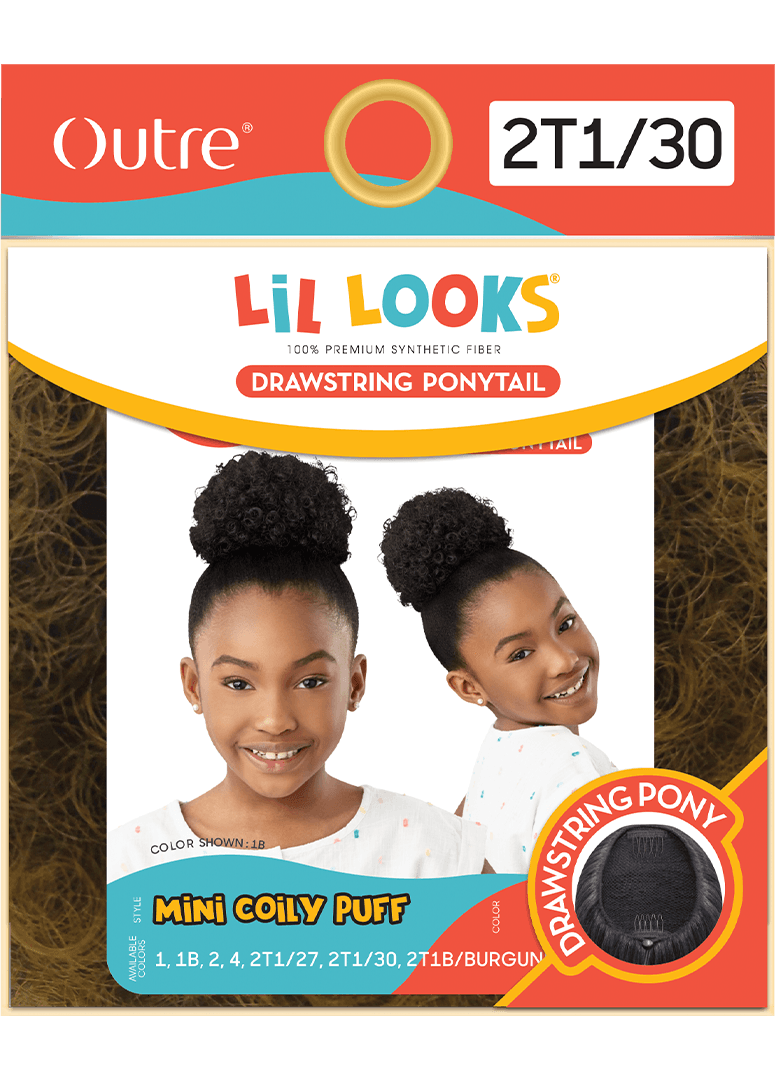 Outre Lil Looks - Drawstring Ponytail - Mini Coily Puff
