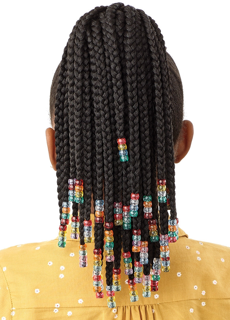 Outre Lil Looks - Drawstring Ponytail - Beaded Box Braids 12"