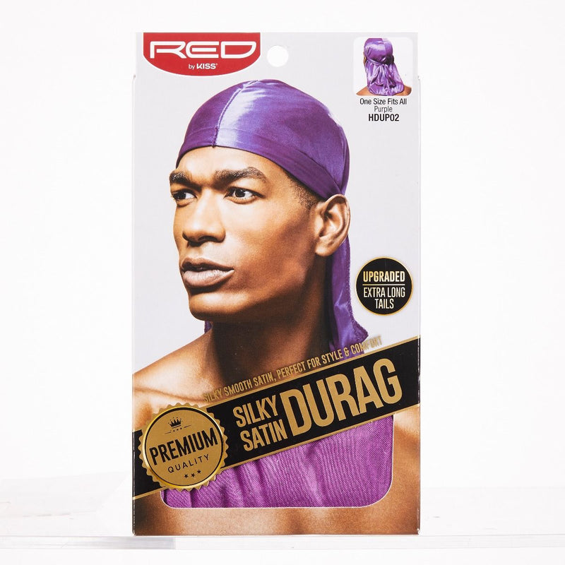 Red By Kiss Premium Quality Silky Satin Durag, Purple Hdup02