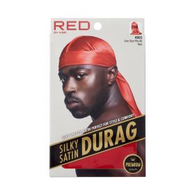 (Hdup03) Red Silky Satin Durag  Red Hd03