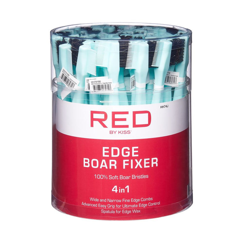 (Bsh29J)Red Professional Edge Boar Brush 4In1 HH74J 1 pc