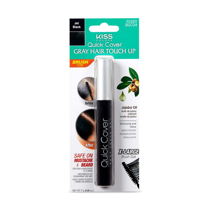Kiss Cover Brush-In Color Touch Up Jet Black BGC04