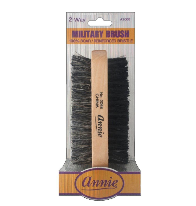 Annie 2 Way Military Brush Two Sided 100% Boar Reinforced 2068