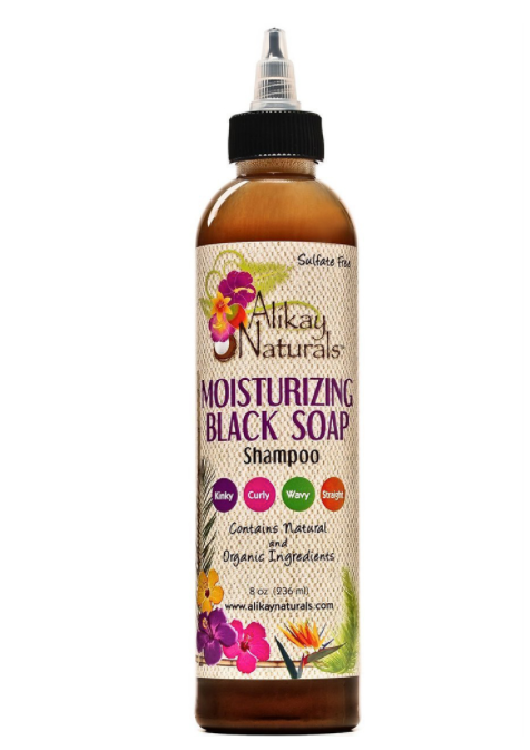 Alikay Naturals Moist Black Soap Shampoo 8oz