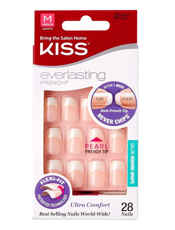 Kiss Everlasting French Nails - Wedding Gown Wedding Gown EF10