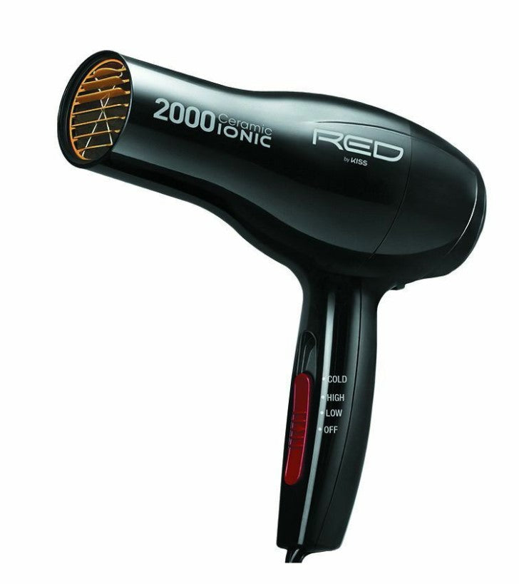 Red by Kiss Ceramic 2000 Ionic Hair Dryer BD06U