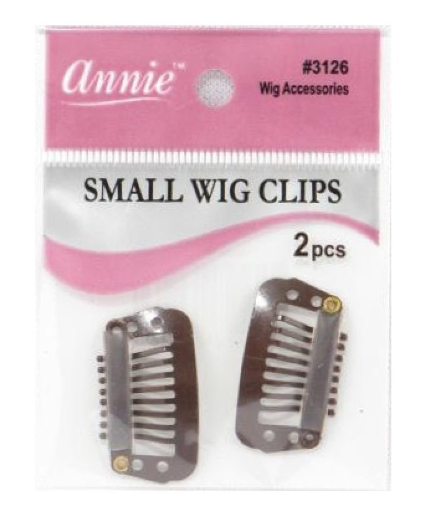 Annie Small Wig Clips Brown 2 Ct 3126